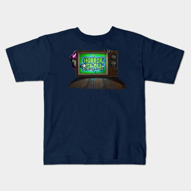 Horror Show Retro TV Kids T-Shirt by TheHorrorShowChannel